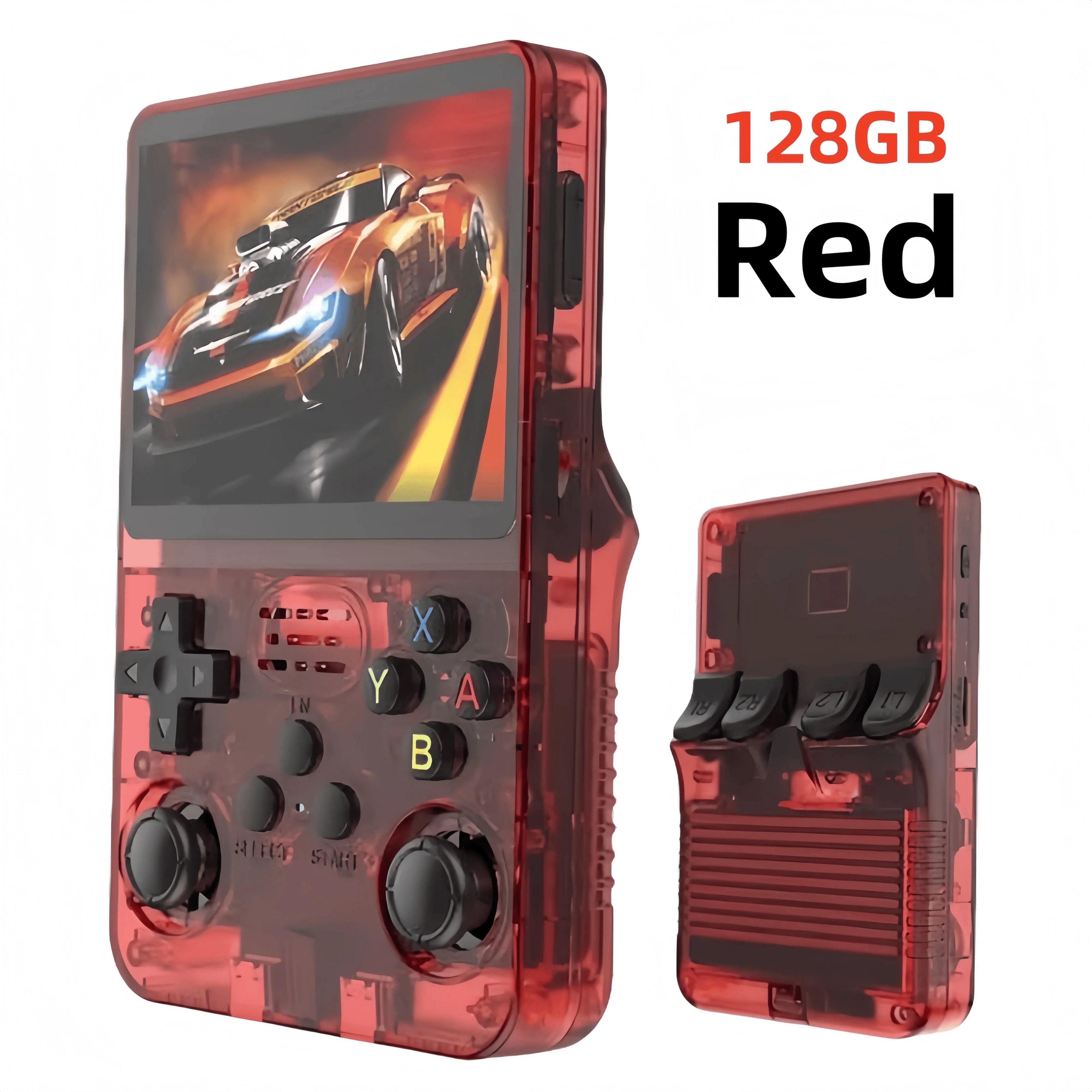 R36S Retro Handheld Video Game Console 3.5 Inch IPS Screen 128GB Portable Pocket Player Linux System Preloaded Games Boy Gift