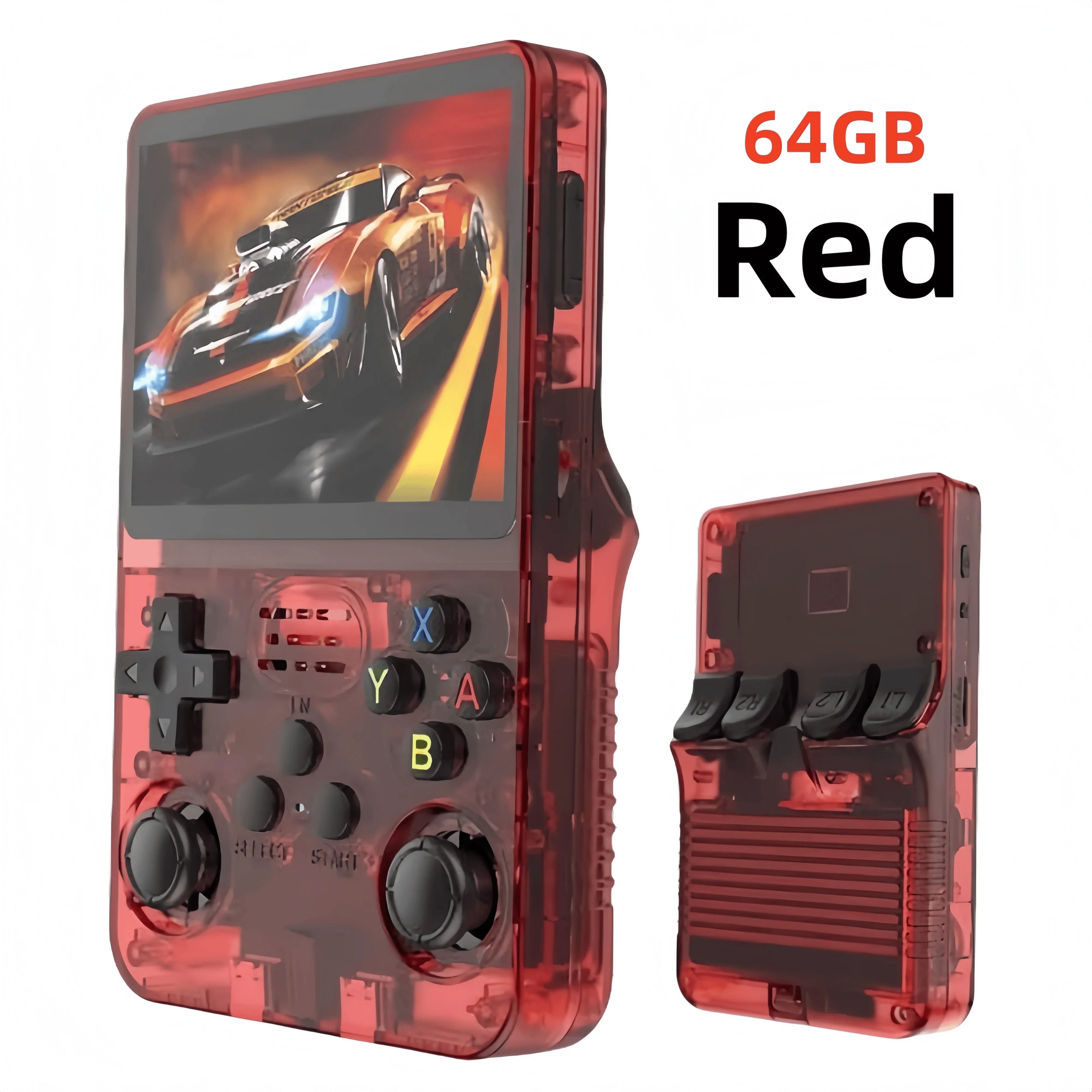 R36S Retro Handheld Video Game Console 3.5 Inch IPS Screen 128GB Portable Pocket Player Linux System Preloaded Games Boy Gift