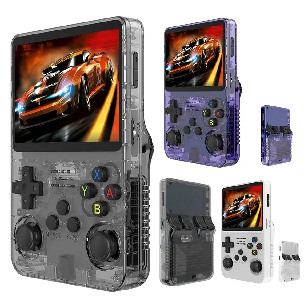 Open Source R36S Retro Handheld Video Game Console Linux System 3.5 Inch IPS Screen Portable Pocket Video Player 64GB 128G Games