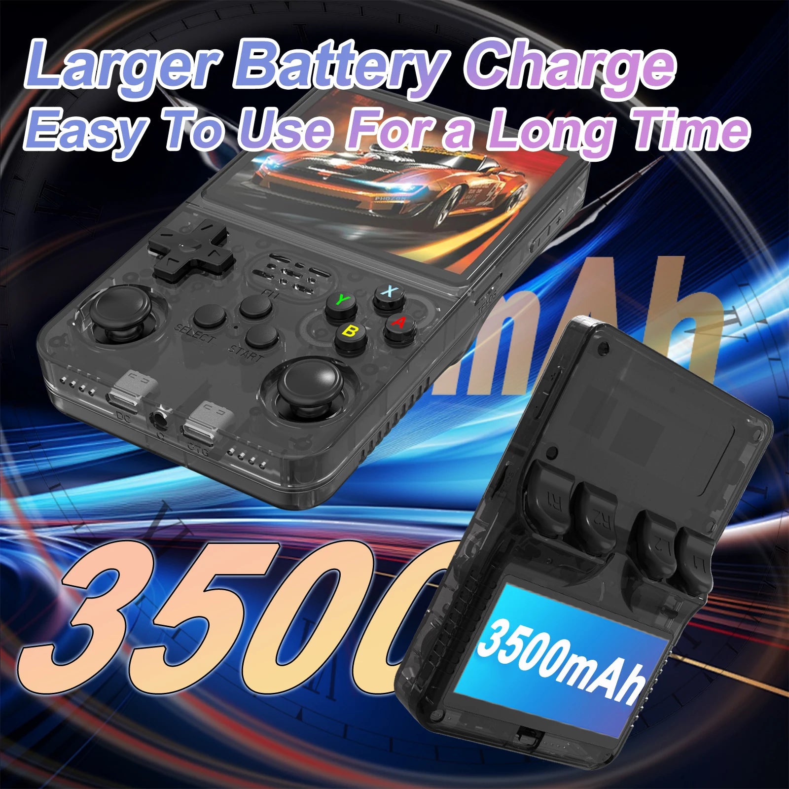 R36S Handheld Game Console 3.5Inch IPS 640x480 Screen Built in 64GB Memory Classic Games Portable Handheld Game Console