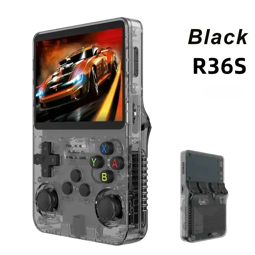 Open Source R36S Retro Handheld Video Game Console Linux System 3.5 Inch IPS Screen Portable Pocket Video Player 64GB 128G Games