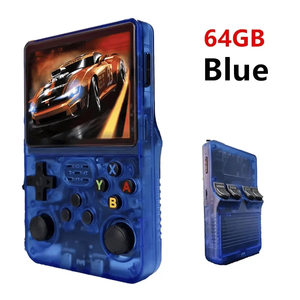 R36S Retro Handheld Video Game Console 3.5 Inch IPS Screen 128GB Portable Pocket Player Linux System Preloaded Games Boy Gift