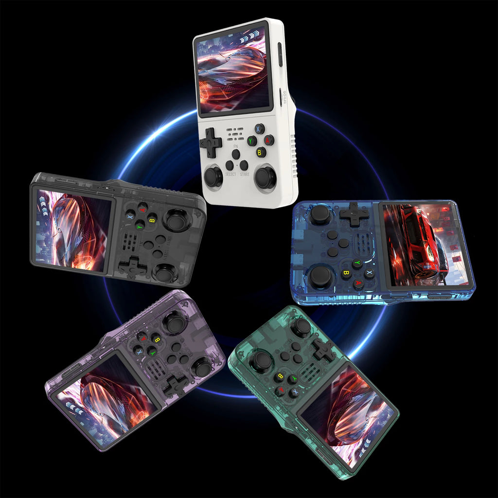 R36S Handheld Game Console 3.5Inch IPS 640x480 Screen Built in 64GB Memory Classic Games Portable Handheld Game Console